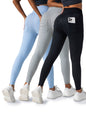 3 Pack Womens Yoga Leggings 4-Way Stretch High Waisted Tummy Control Pant With Pocket Workout Athletic Gym Casual Pants