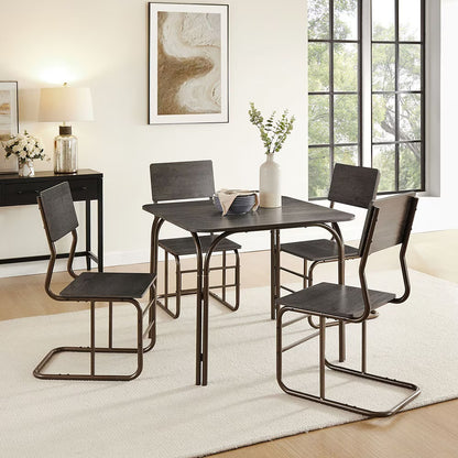 5-Piece Wood Table  4 Chairs,Modern Dining Table Furniture Set For Home, Kitchen, Dining Room,Dining Table And Chair