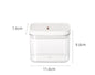 Transparent Airtight Jar Storage Box Square Pasta Storage Jar