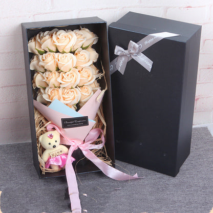 Rose Bouquet Soap Flower Gift Box