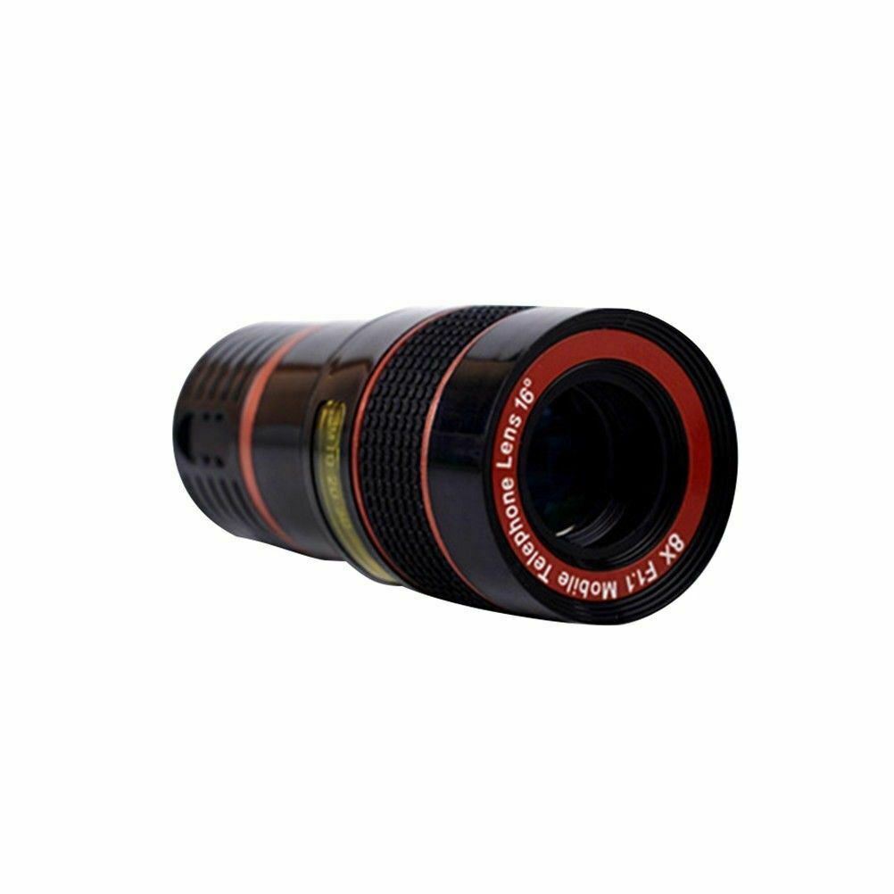 Lentila pentru telescop cu zoom optic cu clips HD 8X pentru telefon mobil universal