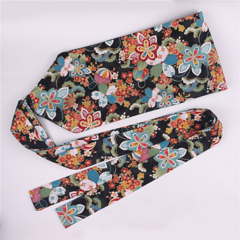 Hanfu Slimming Cotton And Linen Waist Vintage Belt