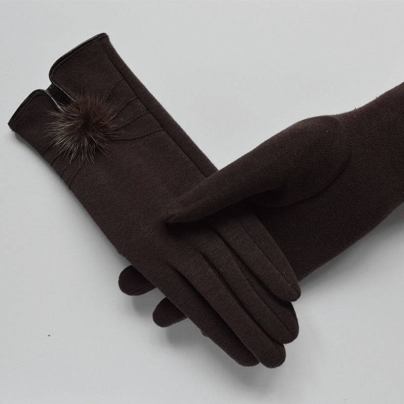 Women's Winter Warm Spun Velvet Gloves