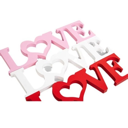 Cross-border Hot Love Conjoined Wooden Craft Ornaments