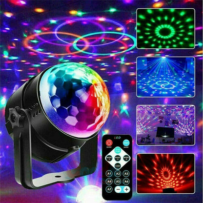 Disco Party Lichter Strobe LED DJ Ball Sound Aktiviert Glühbirne Tanz Lampe Dekoration