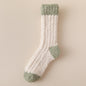 Coral Fleece Socks Women's Thickened Thermal Middle Tube