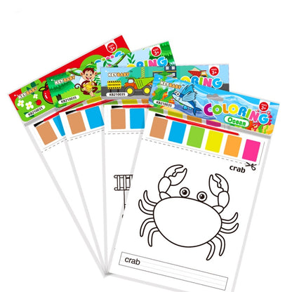 Color Filling Painting Children's Drawing Paper Watercolor Coloring