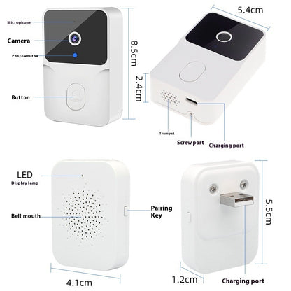 Intelligent Visual Doorbell Home Surveillance Video Intercom HD Night Vision Capture