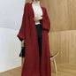 Wind Long Knitted Cardigan Overknee Coat