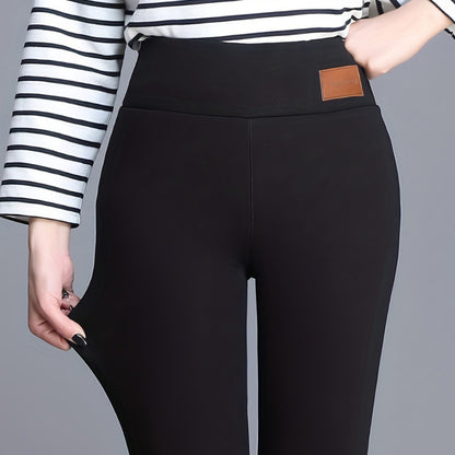 Women's Cashmere Fleece-lined Thickened Autumn And Winter Leggings