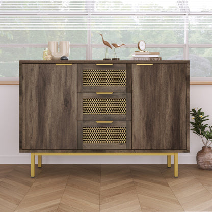 Metal And Wood Sideboard