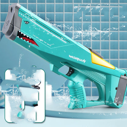 Automatic Electric Water Gun Toys Shark High Pressure Outdoor Summer Beach Toy Kids Water Fight Pool Party Water Toy