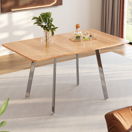 Fiberboard Modern Minimalist Dining Table