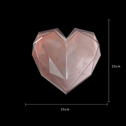 Valentine's Day Crystal Heart Flower Box