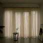 Simple And Modern Balcony Solid Color Gauze Curtain