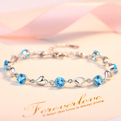 Tanabata Valentine's Day Gift Bracelet Silver Jewelry