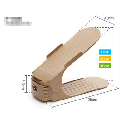 Einstellbare Doppel Stand Schuh Unterstützung Schloss Schrank Schrank Lagerung Rack