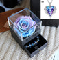 Valentines Day Gift Women Rose Jewelry Box Dried Flower Real Flowers Eternal Roses In Box