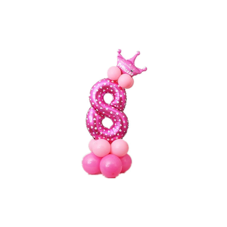 Birthday party aluminum balloon