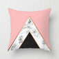 Pink Geometric Abstract Decorative Pillows Case