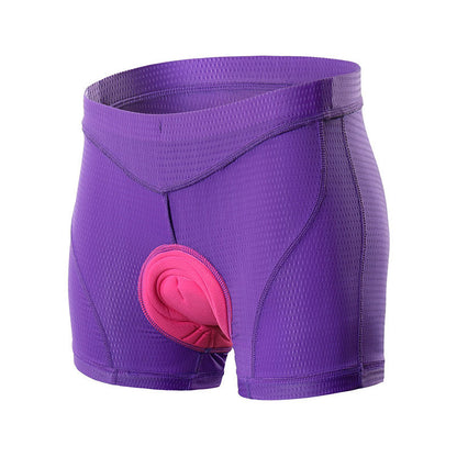 Biker Underwear Women's Cycling Pants Sweat Absorption And Moisture Removal Silicone Cushion