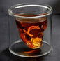 Skull Skull Double Transparent Glass