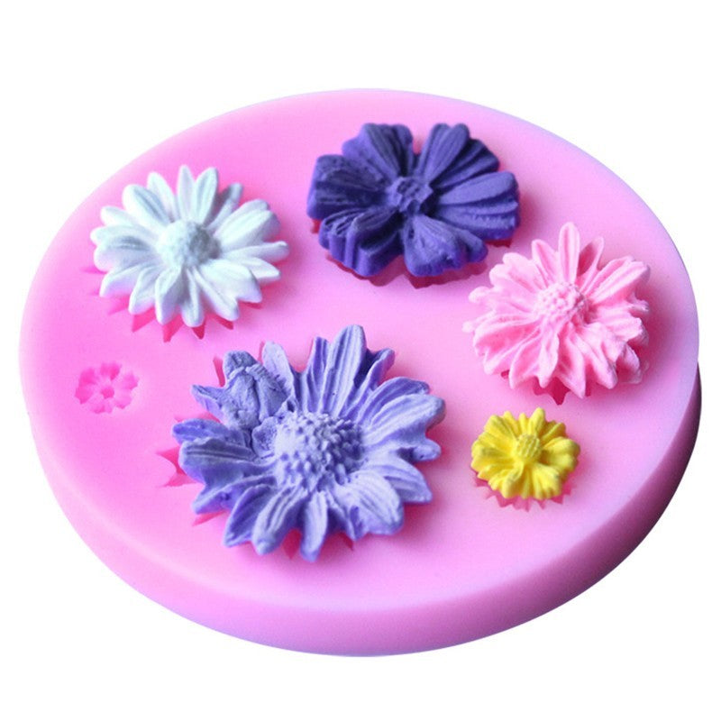 DIY Schöne 3D Blume Fondant Kuchen Form Silikonform