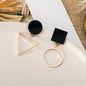 Geometric Round Earrings