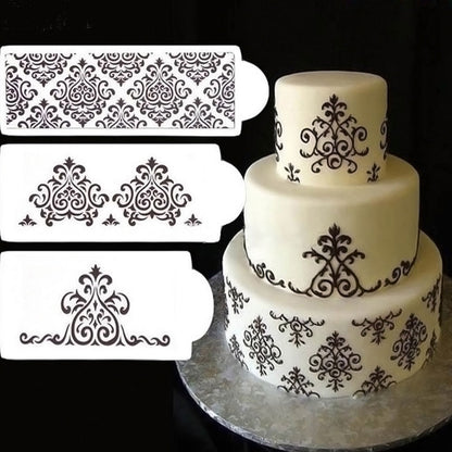 DIY 3-piece fondant hollow template