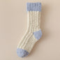 Coral Fleece Socks Women's Thickened Thermal Middle Tube