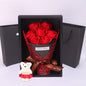 Simulation 7 Rose Soap Flower Gift Box Small Bouquet Valentine's Day Event Gift