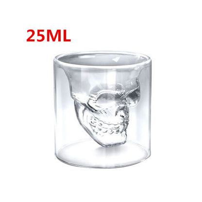 Skull Skull Double Transparent Glass