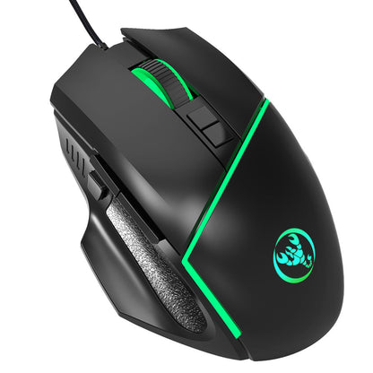 New wired 6400dpi adjustable lighting gaming mouse