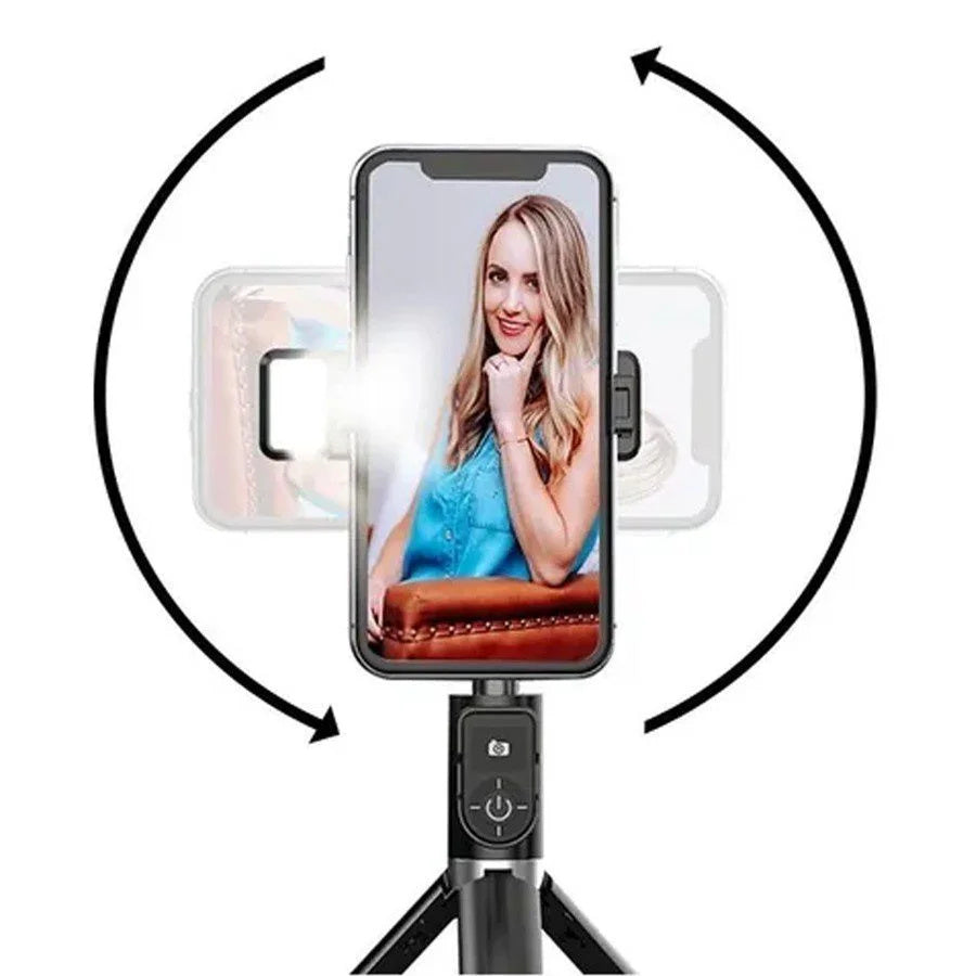 Tripe Phone Stick Selfie Stick Bluetooth Control Cell Phone