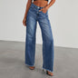 Loose Casual Straight-leg Wide Leg Mop Pants Women