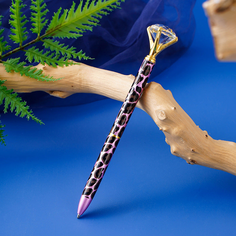 Leopard Diamond Ballpoint Pen Metal