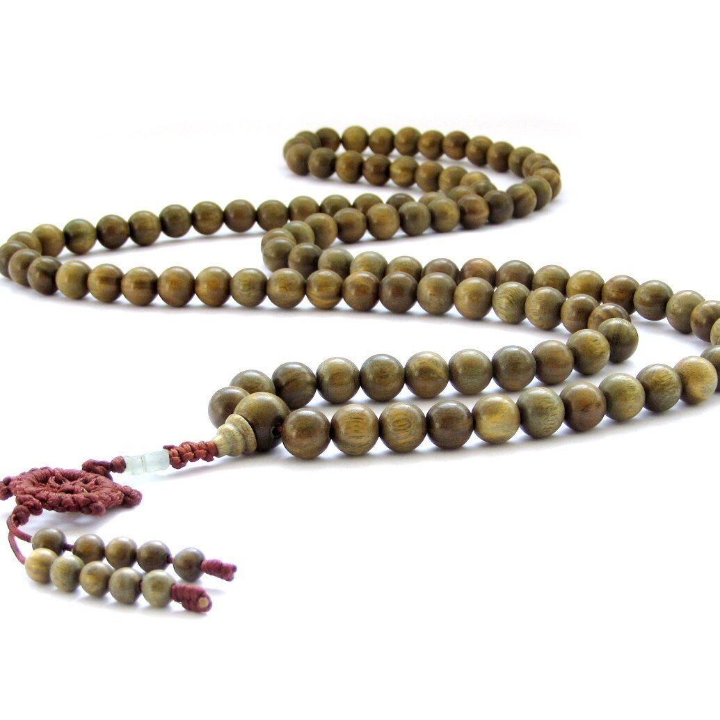 Natural sandalwood beads