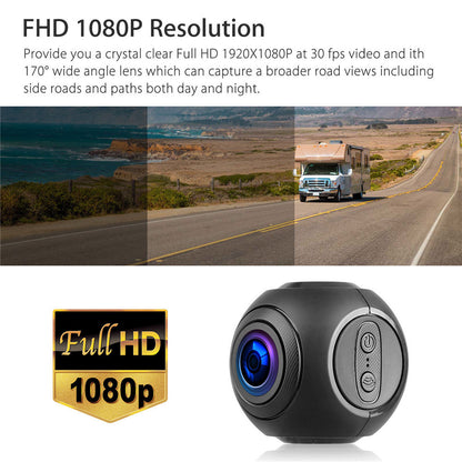 Mini WiFi Auto Dash Cam FHD 1080P GPS Kamera Dashboard W/G-Sensor Nachtsicht