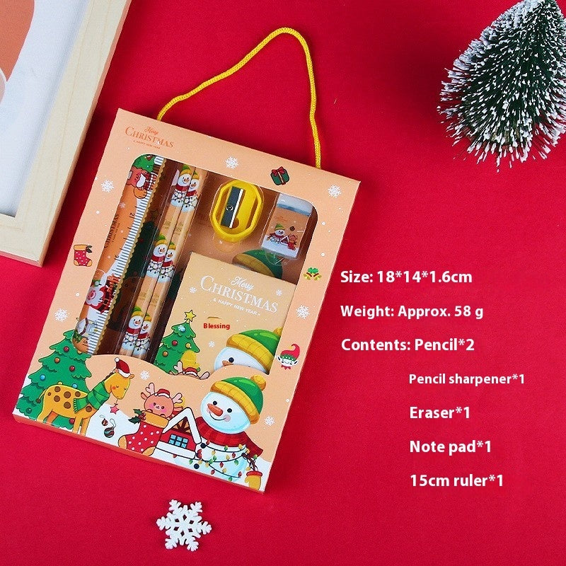 Suit Stationery Portable 6-Piece Gift Box Children Christmas