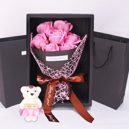 Rose Soap Bouquet Gift Box Valentine's Day