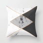 Pink Geometric Abstract Decorative Pillows Case