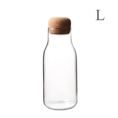 Cork glass bottle