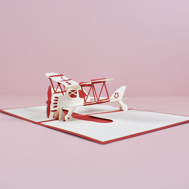 Children's Handmade Aircraft Creative Three-dimensional Greeting Cards