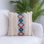 Tufted Throw Pillow Moroccan Fringed Waist Pillow Case