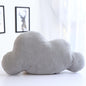 Lovely Gray White Cloud Shaped Pillow Cushion Stuffed Plush Toy Bedding Baby Room Home Decoration Gift Girl Birthday Present