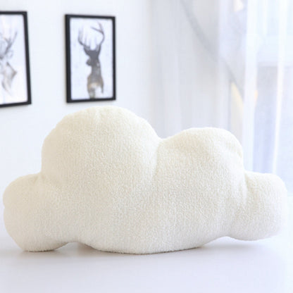 Lovely Gray White Cloud Shaped Pillow Cushion Stuffed Plush Toy Bedding Baby Room Home Decoration Gift Girl Birthday Present