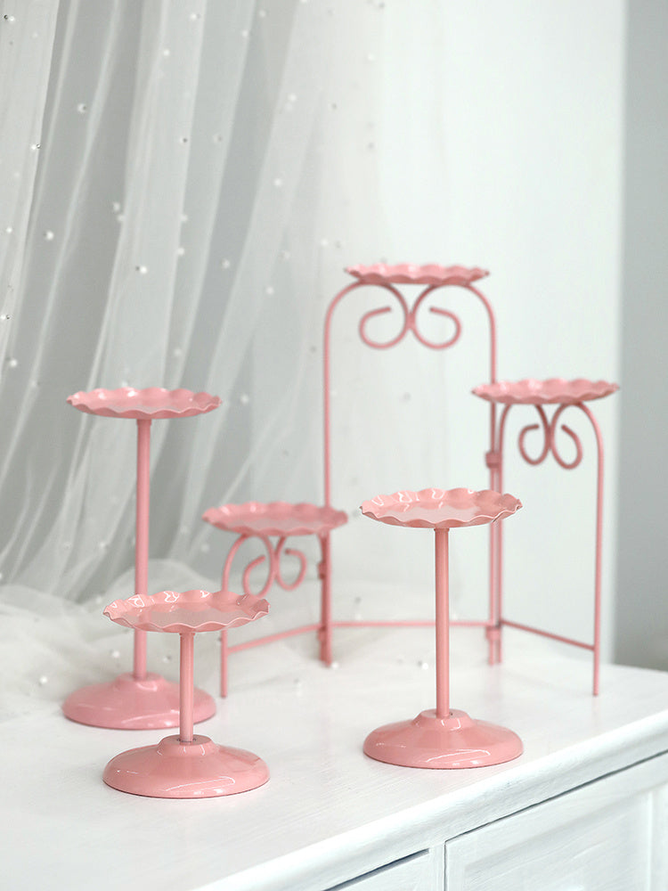 Wedding Dessert Table Pink Cake Stand