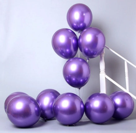 Ins Metal Purple Gold Balloon Arch Wedding Baby Shower Birthday PartyLayout Decoration Balloons