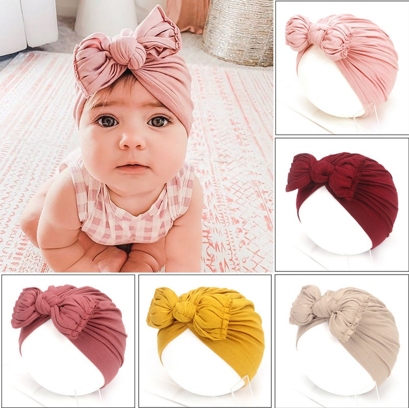 Süße Babymütze Neugeborene weiche Babymütze Mädchen Turban Säugling Kleinkind Baby Mütze Motorhaube Headwraps