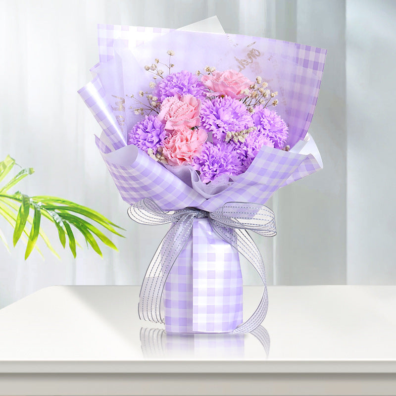 Carnation Soap Flower Simulation Rose Bouquet Mother'S Day 520 Valentine'S Day Gift For Girlfriend Teacher